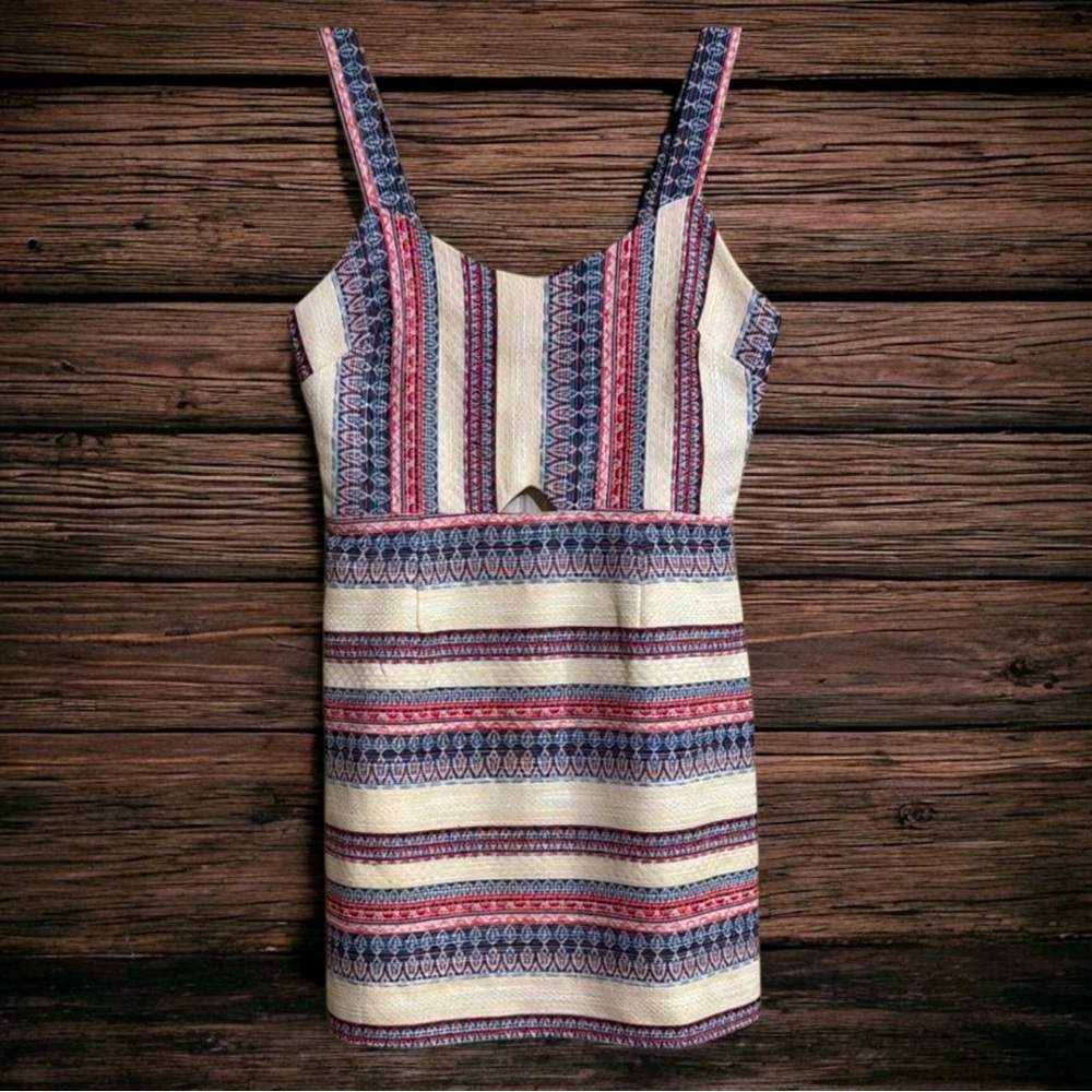 Brigitte Bailey Western Boho Dress with keyhole on the front Womens SzSmall NWOT